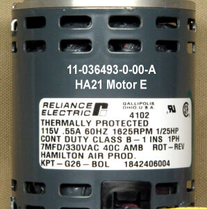 Motor, 1/25HP,1625RPM,115VAC 60Hz 1PH .55 Amp