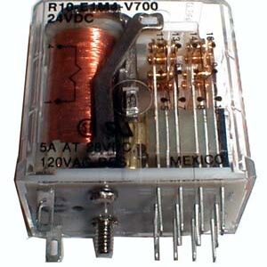 RELAY, MULTICONTACT, 4PDT, 24VDC