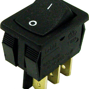 Switch, Rocker, SPDT, Black, VAT 21 Power Switch