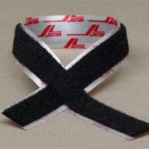 Seal,Door,5/8"x15.125"Black Velcro,Adh 1 side (Long Loop) 2 Per Pkg