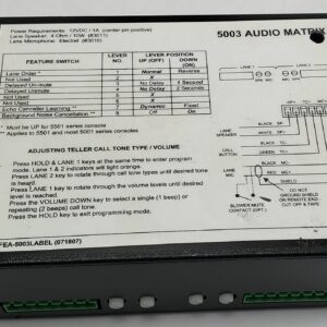 Repair, Micro-Matrix, 2 Lane, 1 Teller, 5003 (G5003)